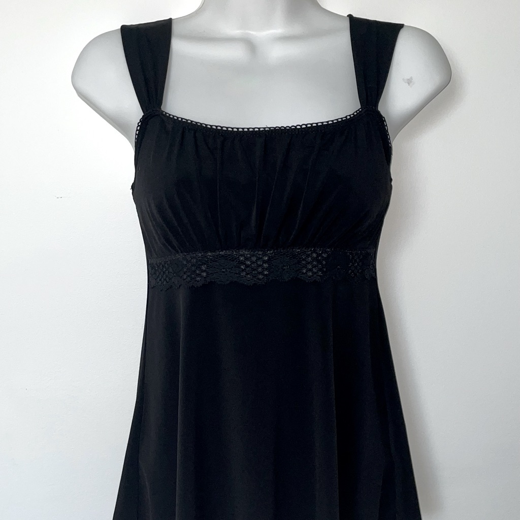 Black Babydoll Tank With Lace Black Babydoll Tank With Lace